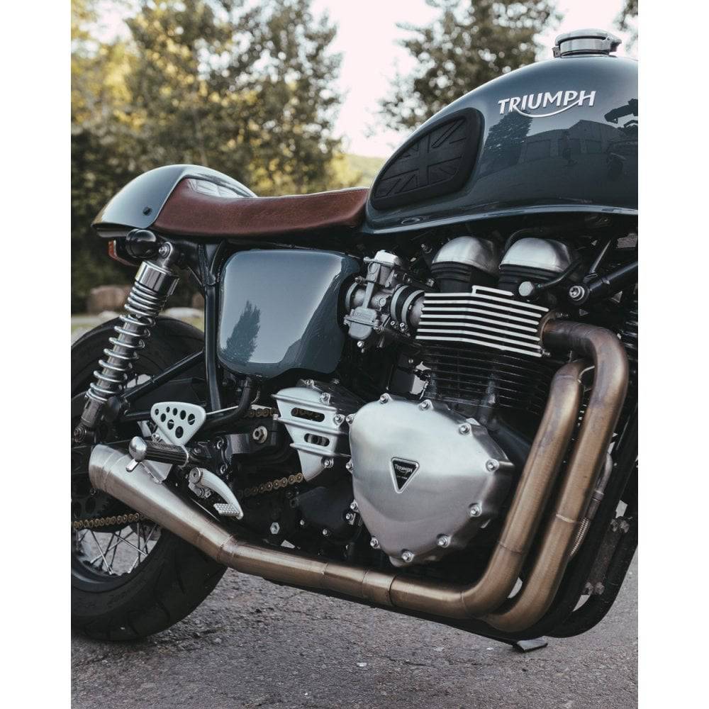 MONZA CAP KIT FOR TRIUMPH AND HD - BRUSHED FINISH