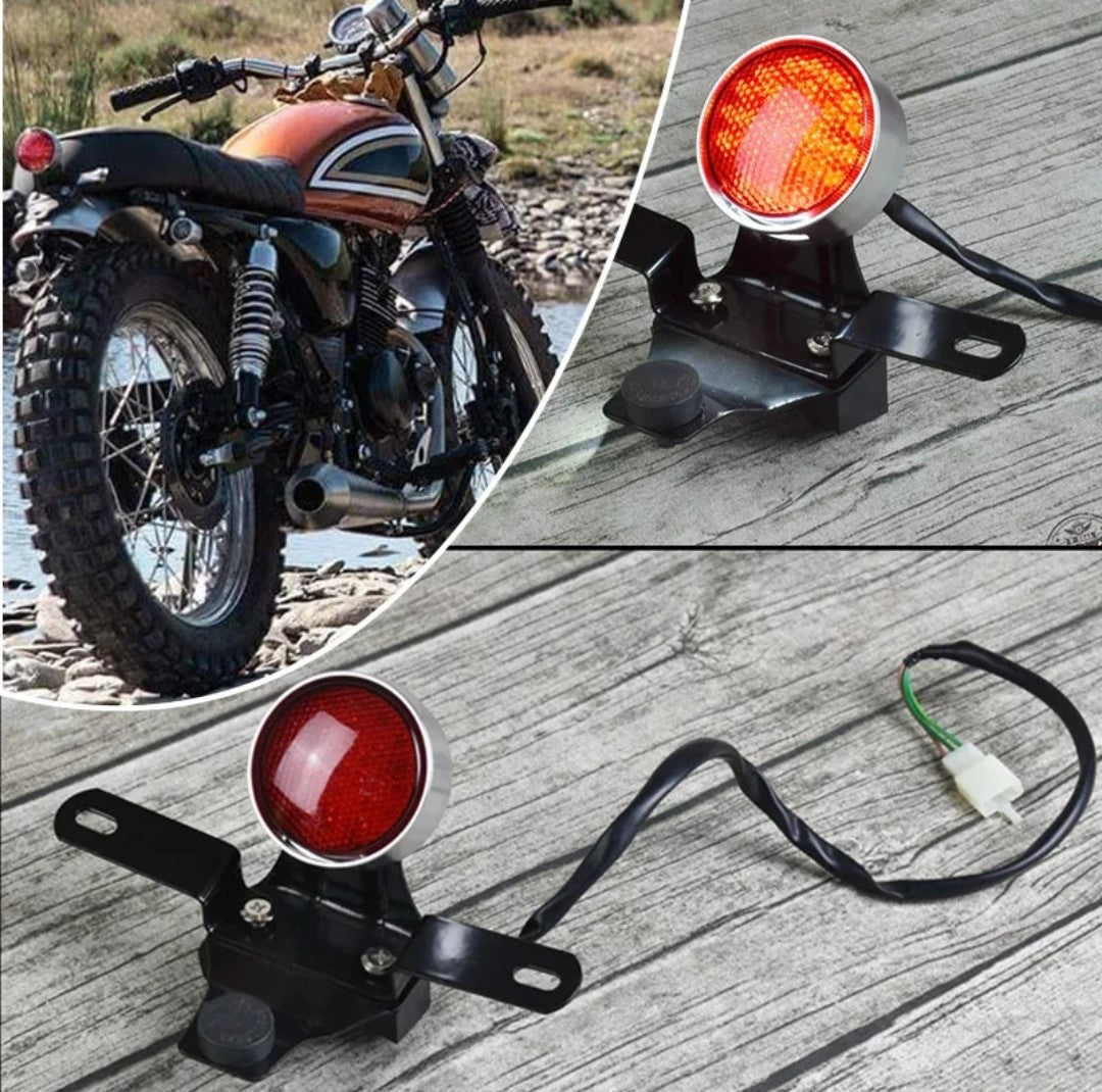 Small Classic Tail Light For Cafe Racer, Scrambler & Streetfighter Motorcycle Builds