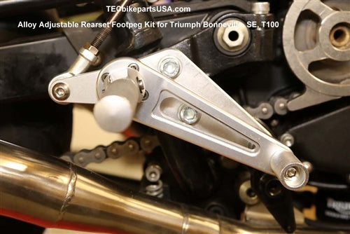 Rogue motorcycles perth australia rear sets set cafe racer universal anodised adjustable silver black triumph