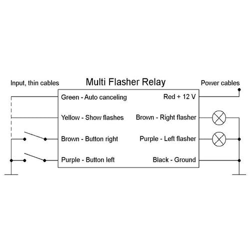 PUSH BUTTON FLASHER RELAY