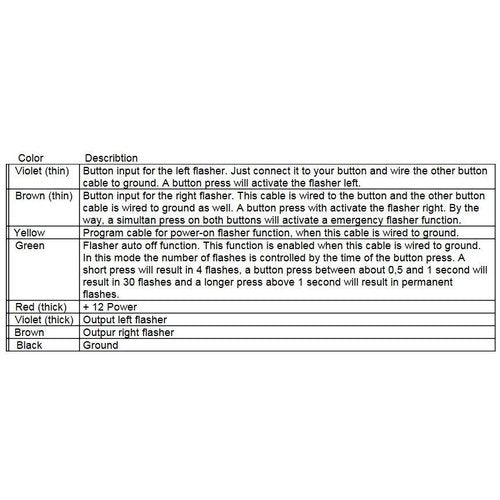 PUSH BUTTON FLASHER RELAY