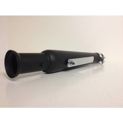 exhaust muffler trumpet black Rogue motorcycles, Rogue, custom, biltwell, Gringo, Australia, cafe racer, bobber, bobber frame bmw R100 r80 r65 r45 K100 R-model single seat ironwood