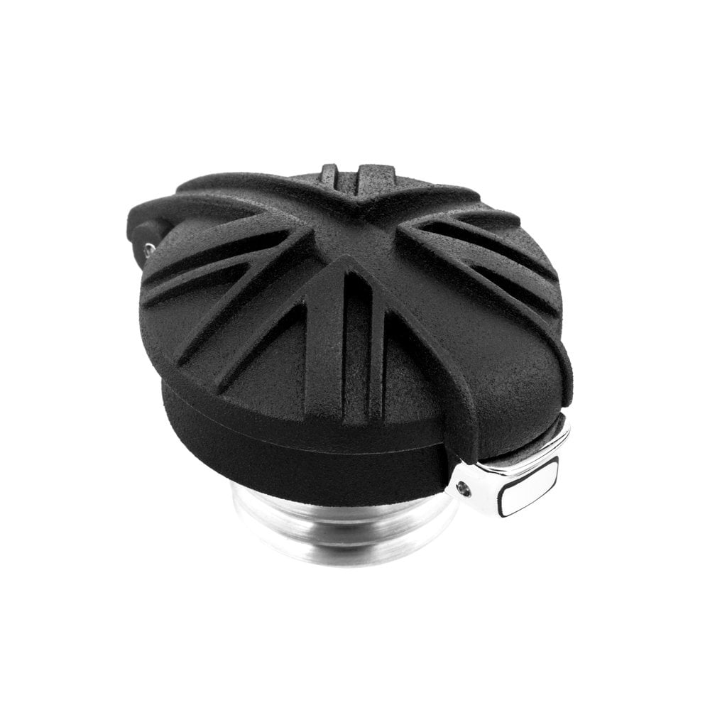 Union Jack Monza Cap Kit for Triumph and HD - BLACK