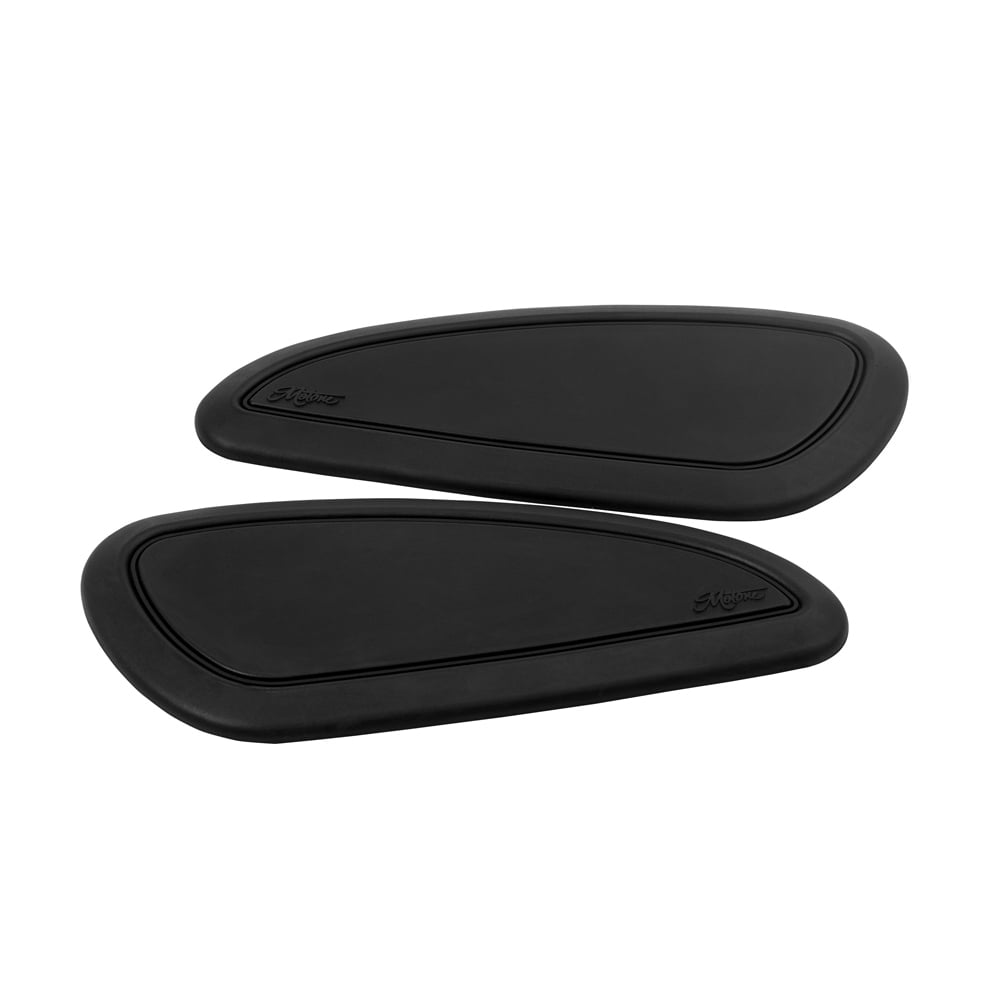 Classic Cafe Racer custom Knee Pads - Black Pinstripe