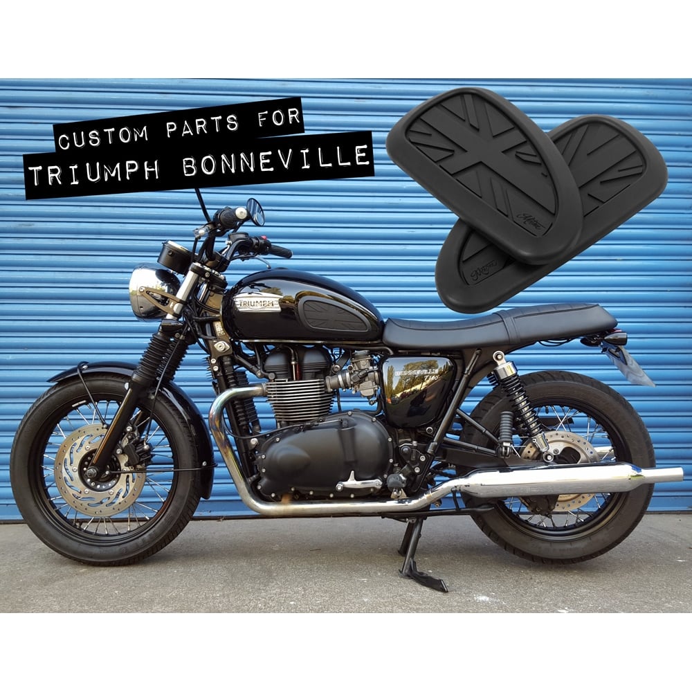 Classic Cafe Racer custom Knee Pads - Union Jack