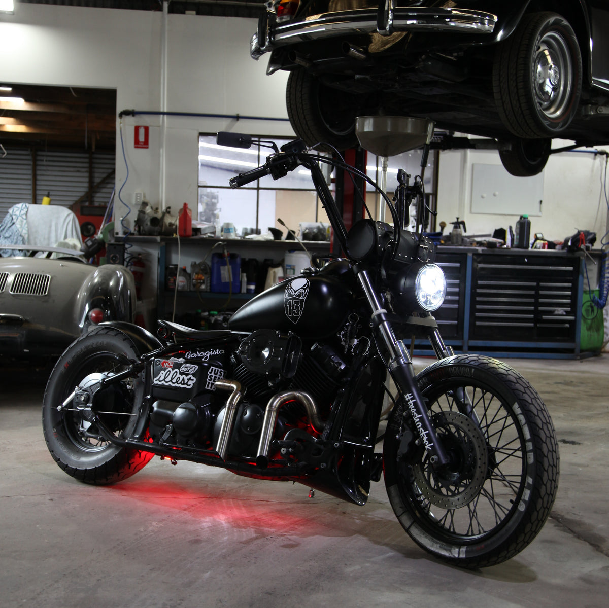 Yamaha XVS650 V-star - Stainless Exhaust &quot;CnB&quot;