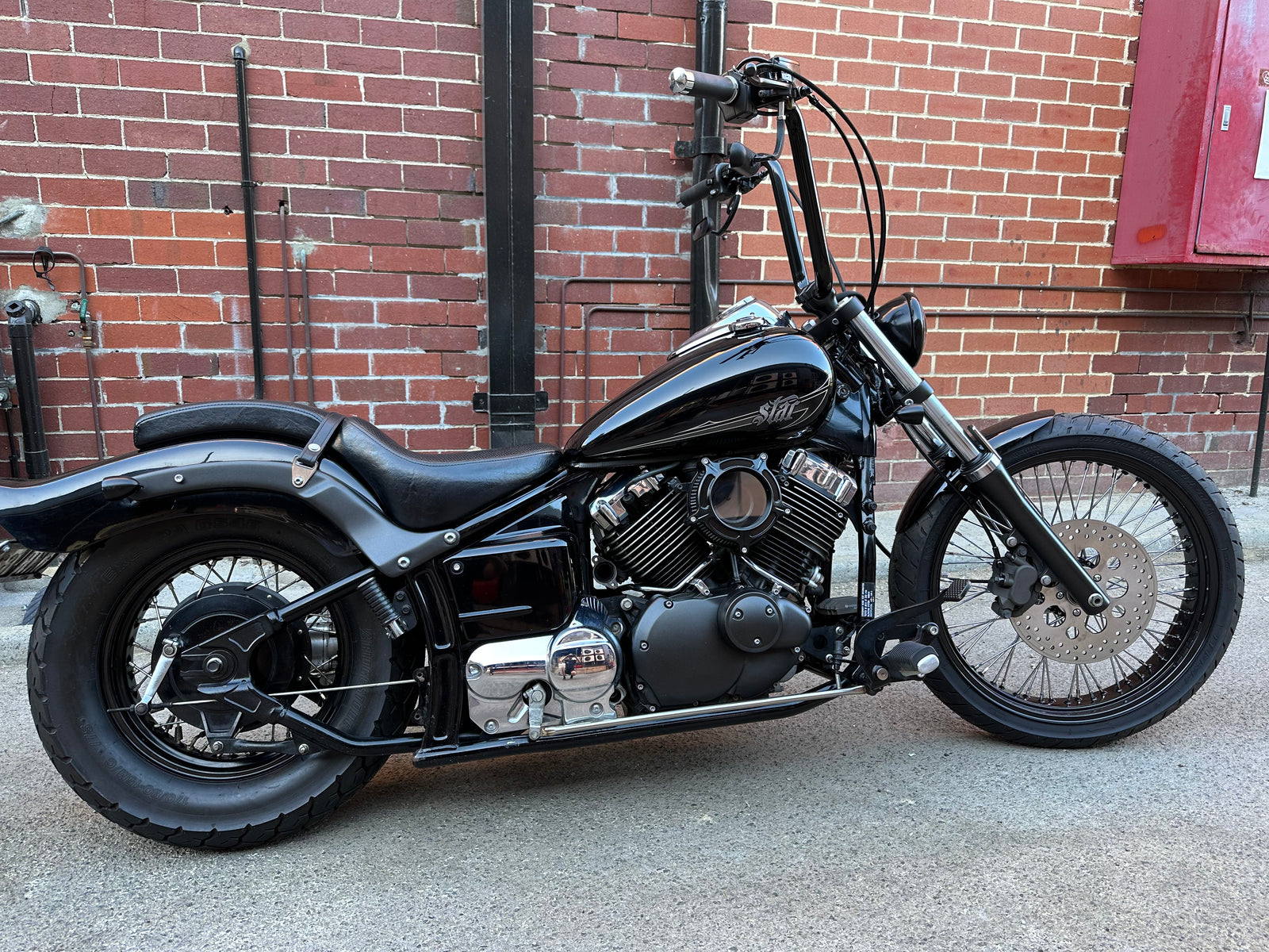 XVS650 v-star lowering shock rogue motorcycles perth