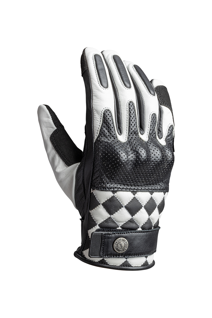 TRACKER RACE GLOVES | WHITE/BLACK