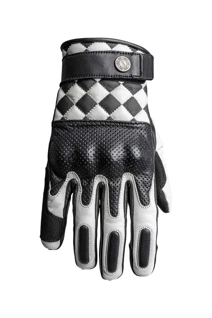 TRACKER RACE GLOVES | WHITE/BLACK
