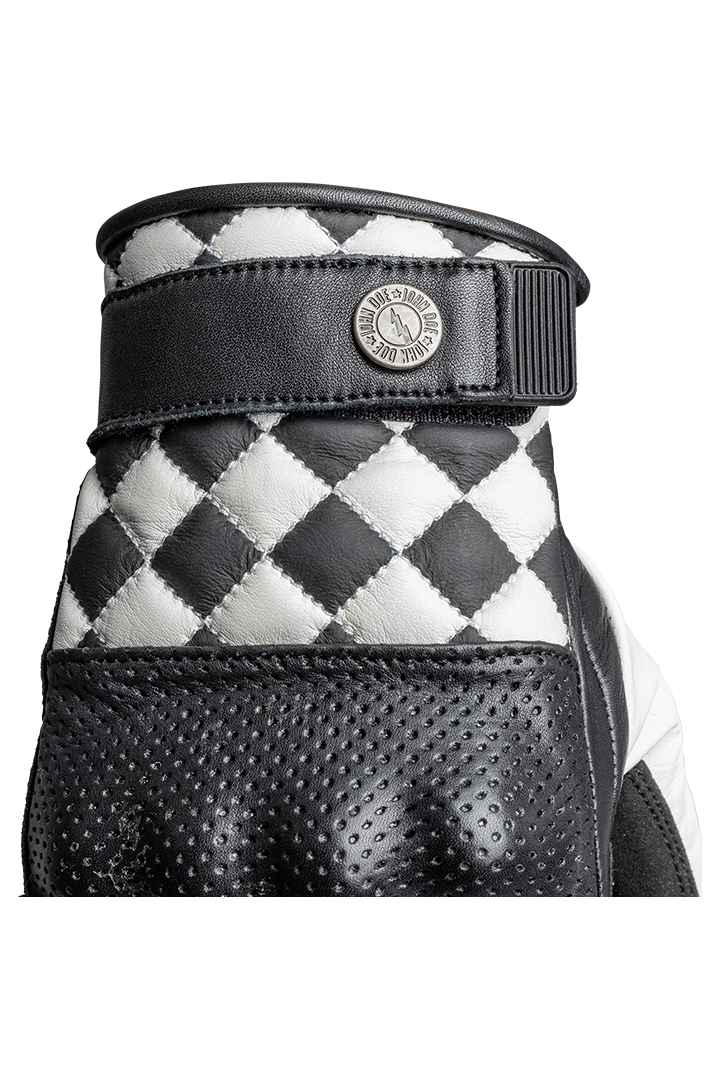 TRACKER RACE GLOVES | WHITE/BLACK