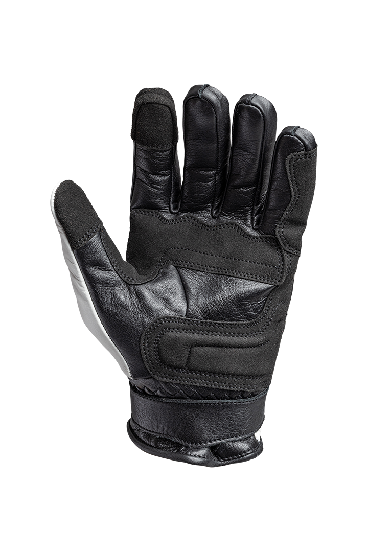TRACKER RACE GLOVES | WHITE/BLACK