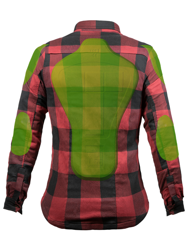 MOTOSHIRT WOMEN | RED BLACK