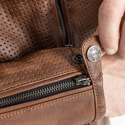 John Doe Storm Leather Jacket Tobacco Rogue Motorcycles Perth