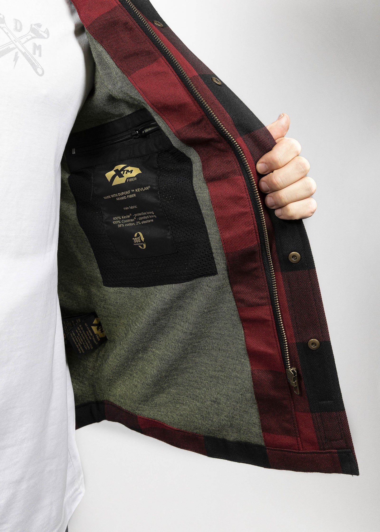 MOTOSHIRT MEN | RED BLACK