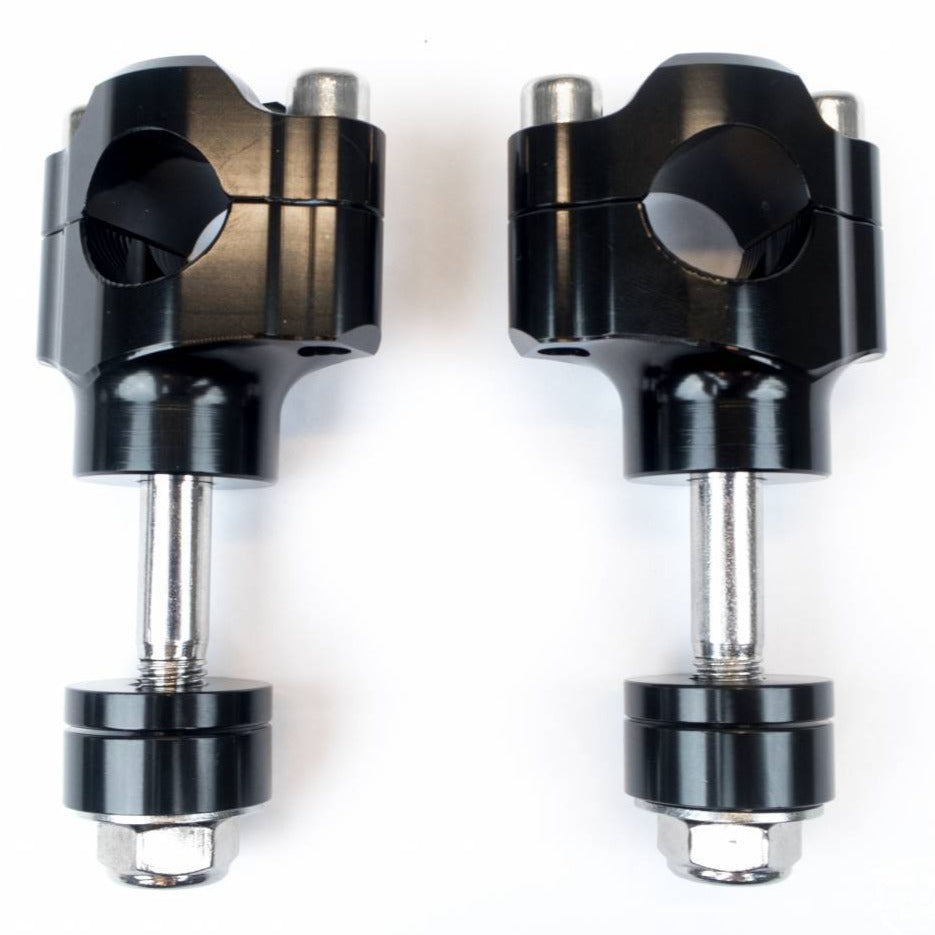 22mm CNC Aluminium Handlebar Risers | Black