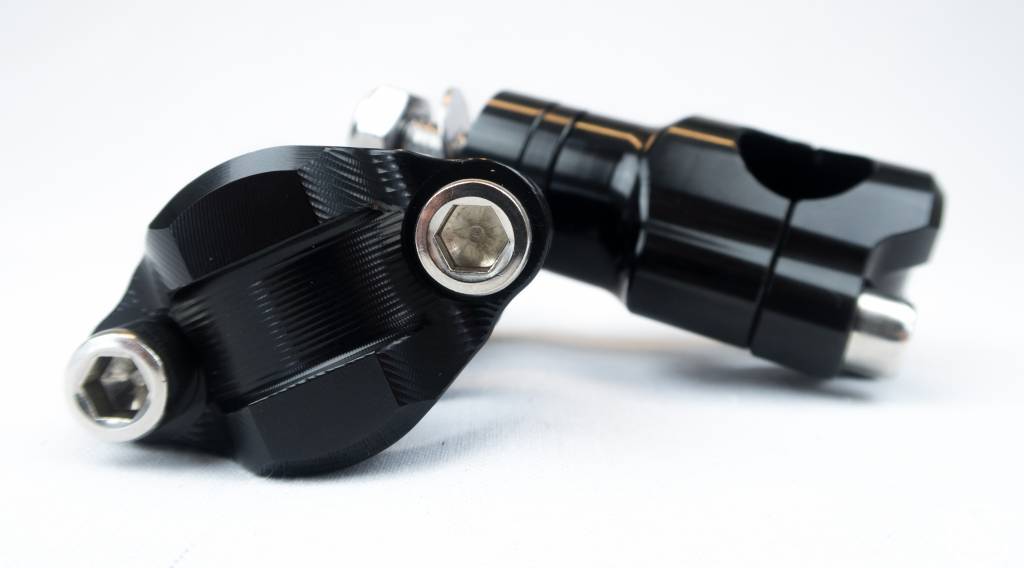 22mm CNC Aluminium Handlebar Risers | Black