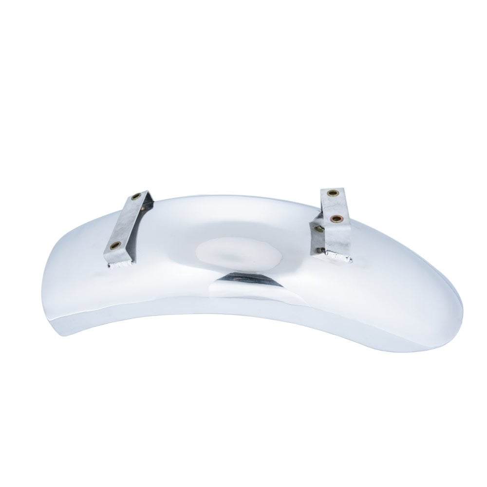 Bobbed Rear Mudguard/Fender - Polished Aluminium - Short Reach
