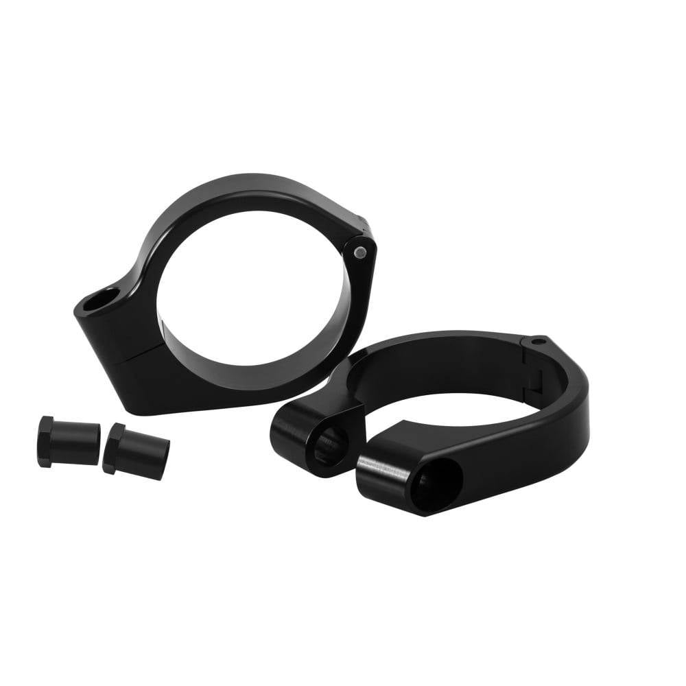 ROGUE MOTORCYCLES PERTH AUSTRALIA MOTONE WRAP AROUND INDICATOR TURN SIGNAL CLAMP BRACKET TRIUMPH 41MM BLACK